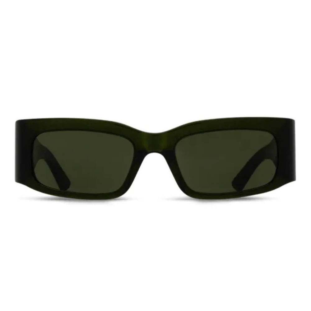 NWT Balenciaga BB0328S Sunglasses | Dark Green Recycled Acetate | Made in France - Picture 4 of 4
